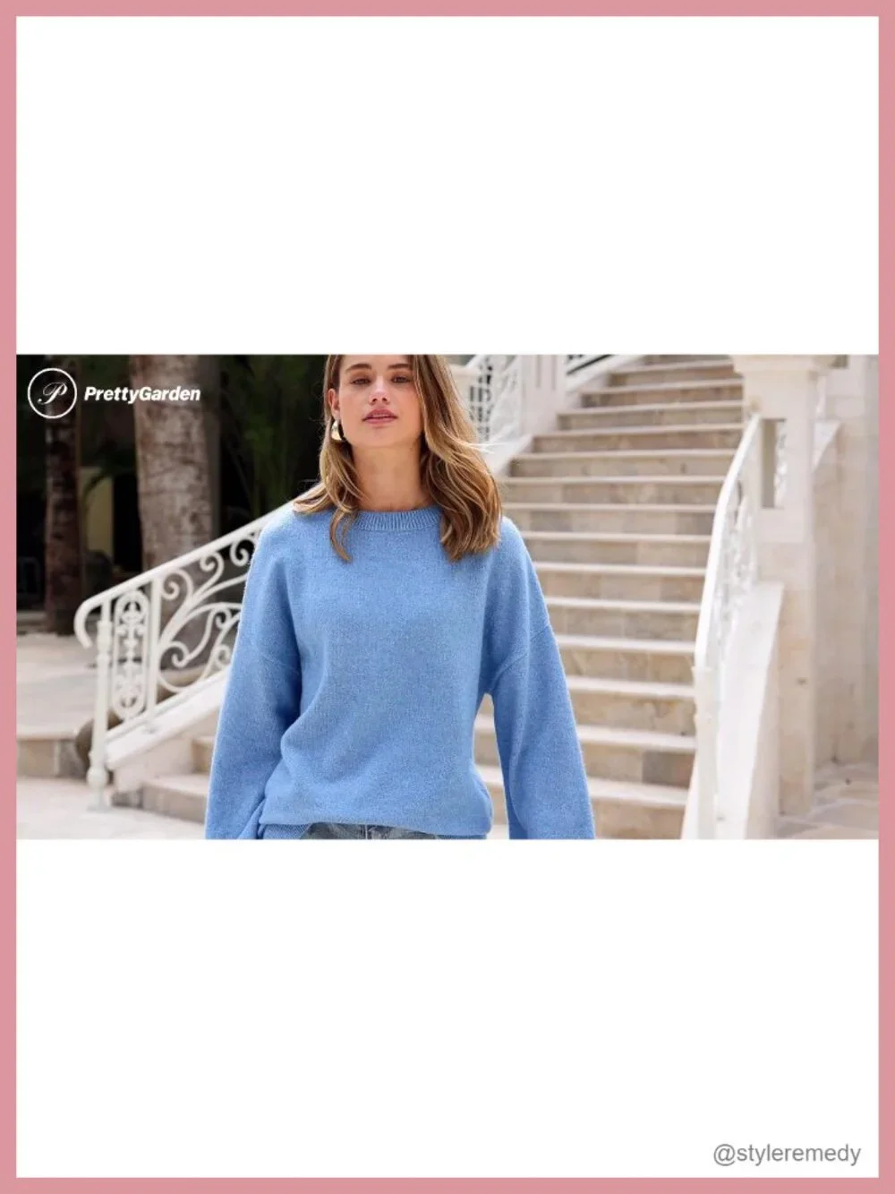 Women's Chunky Knit Crew Neck Pullover Sweater Oversized Loose Fit Long Sleeve